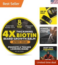 Beard Growth Balm with Shea Butter - 4 oz for Softening and Conditioning Beards