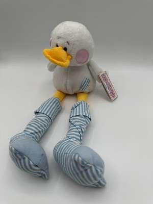 Ganz Leg-A-Longs Duck Plush Stripe Feet Long Legs HE9490 With Tags