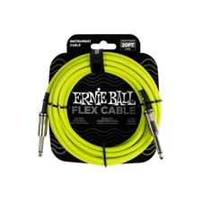 Ernie Ball FLEX Straight to Straight Instrument Cable 20 ft. Green