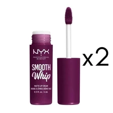 NYX Smooth Whip Matte Lip Cream Berry Bed Sheets LOT OF 2 NEW Holiday Gift