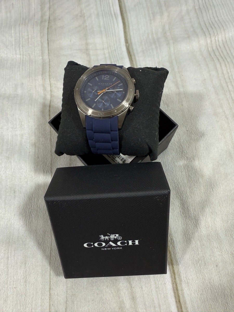 Coach Mens Chronograph Sullivan Sport Watch Blue Dial 