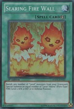 Searing Fire Wall - HA05-EN027 - Super Rare - 1st Edition - Heavily Played