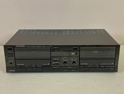 Kenwood KX-77CW Dual Auto Reverse Cassette Deck, Dolby B/C, Reconditioned - Afbeelding 1 van 12