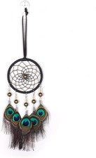 Car Dream Catcher, Handmade Dream Catchers Peacock Feather Dreamcatcher for Wall