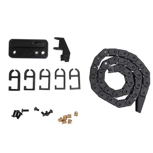 3D Printer Drag Chain 16.9in Black ABS Flexible Low Noise Easy To Install Wi NEW - Afbeelding 4 van 12