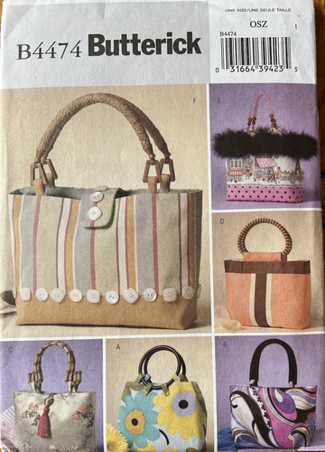 12 UNCUT Purse Wallet Backpack Messenger Tote Craft Picnic Bag Sewing Patterns - Picture 9 of 18