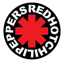 Red Hot Chili Peppers Logo Die Cut All Weather Vinyl Sticker/Decal Black