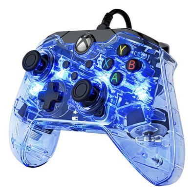 PDP Afterglow Schwarz, Blau, Transparent USB Gamepad Analog / Digital Xbox One,
