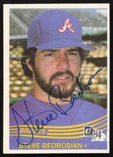 Steve Bedrosian Signed 1984 Donruss Card #565 Atlanta Braves