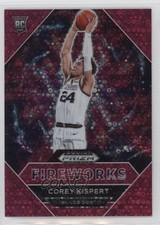 2021-22 Panini Prizm Draft Picks Fireworks Pink Circles /20 Corey Kispert #6 0c2