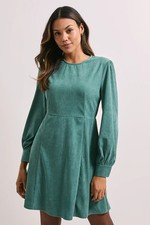 Dorothy Perkins Green Mini Dress Womens Daywear Dresses