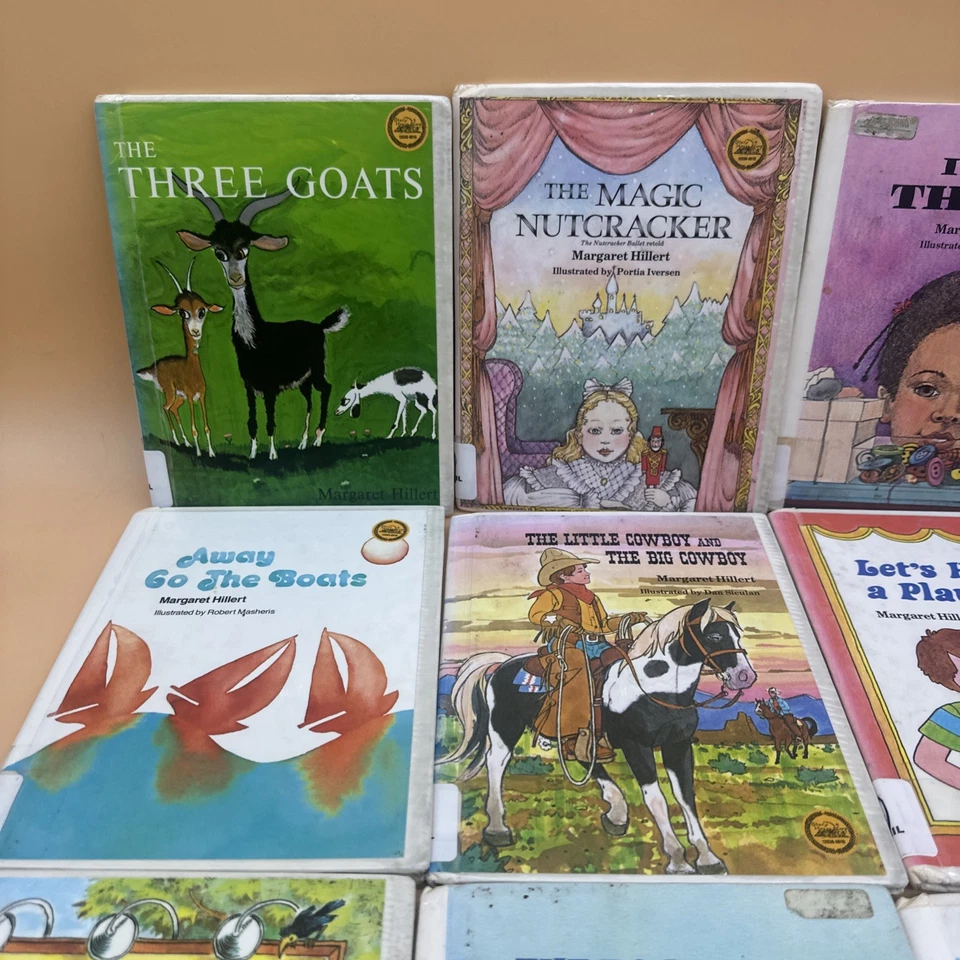 Margaret Hillert Начинающая Книга Лот из 10 Винтажных Ранних Читателей Ковбой - Изображение 2 из 4