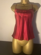 Women’s Red Pure Silk Camisole Top Size M
