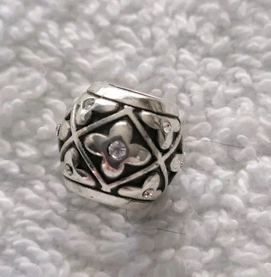 Brighton ''Alcazar  Bead Silver Plated Clear Crystal NWOT