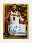 Jalen Brunson 2025-26 Topps Chrome TRUE GOLD Auto 18/50 KNICKS ON CARD 🔥🔥🔥