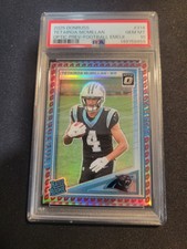 2025 donruss optic preview football emoji tetairoa mcmillan rc psa 10