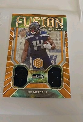 2022 Elements DK Metcalf dual jersey patch relics 32/199 SEAHAWKS 