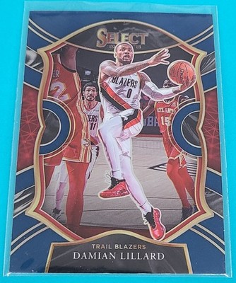 2020-21 Panini Select Blue Retail #24 Damian Lillard Portland BASKETBALL Card E7