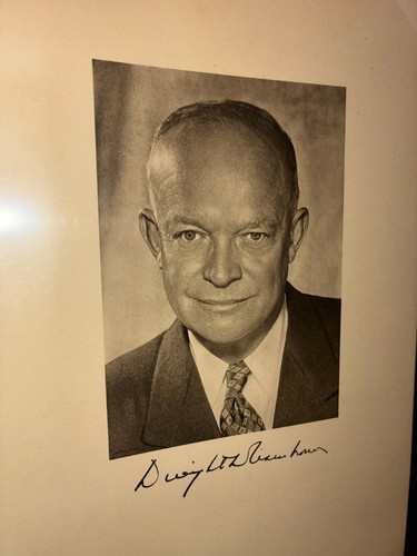 President Dwight D. Eisenhower - Autographed 8x10 Photo & Letter/Envelope - Picture 1 of 7