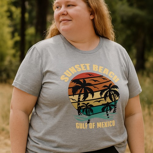 Camiseta para mujer talla grande manga corta gran tamaño cuello redondo holgada - Imagen 16 de 20