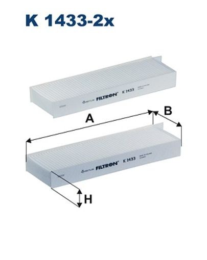 2x ✅Fits FILTRON K 1433-2X Filter, cabin air K 1433-2X Cabin filter ⭐UK Seller⭐ - Image 12