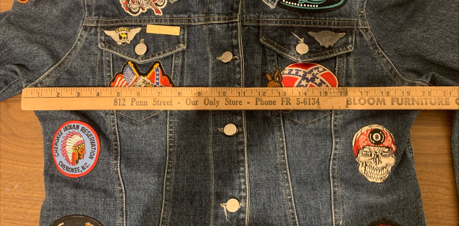 Customized Denim Jacket Biker Patch Pins Harley D… - image 21