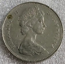 1972, 5 Cents, (Nickel) Canada, Queen Elizabeth II, *B723