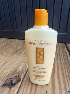 Vintage 2000 Avon Skin So Soft Soft Cooling Liquid Powder W Hydroseal 5oz