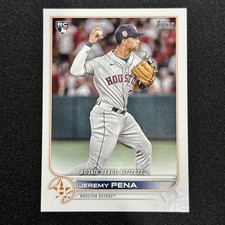 2022 Topps Update Series Jeremy Pena Rookie Debut #US276 Astros RC