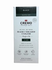 Cremo Hair  Beard Color Black No.11 2.7oz Multiple Use Free Shipping