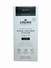 Cremo Hair & Beard Color Black No.11 2.7oz Multiple Use~ Free Shipping
