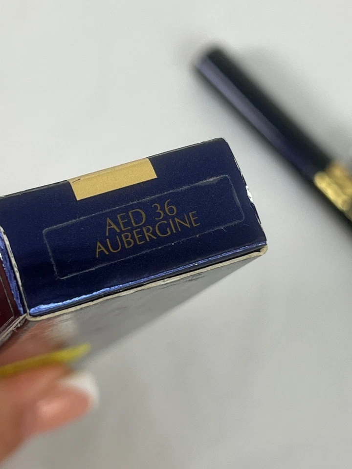 Estee Lauder Automatic Eye Pencil Duo Aubergine AED 36 Smudger & Refill Made In - Image 2 of 4