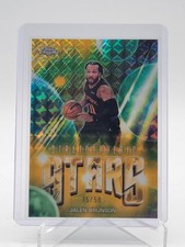 JALEN BRUNSON 2025-26 TOPPS CHROME UPDATE STRATOSPHERIC STARS GOLD GEO /50 Q7999
