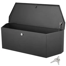 Trailer Tongue Tool Storage Box 36 x 12 x 12 inch Carbon Steel + Lock Keys