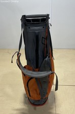 Sun Mountain 14-Way Divider Golf Stand Bag Orange/Grey W/ Shoulder Strap