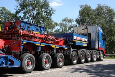LKW Foto Mercedes-Benz Schwerlast Zugmaschine blau Usinger + Trombetta #m5fs
