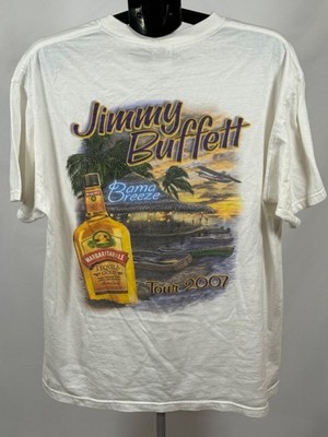 Jimmy Buffett Bama Breeze Tour 2007 T Shirt XL Margaritaville Double Sided
