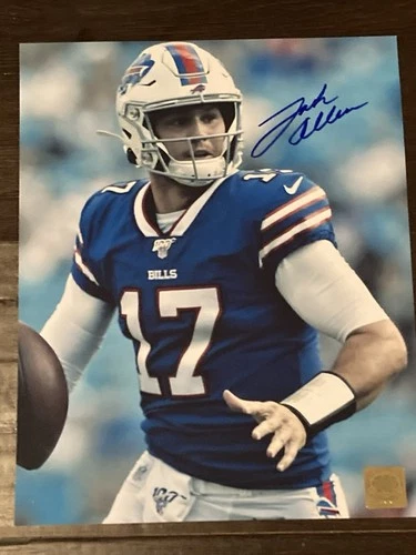 Josh Allen Autographed “BILLS” Signed 8x10 Photo,  COA .