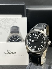 [Mint] Sinn 556 A Automatic Black Dial Silver Date Round Men's Watch From JAPAN