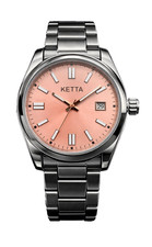 Gents Easy Read Watch with Date by Ketta Stainless Steel Back Model 6023/1