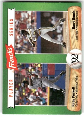 1992 French's #7 Kirby Puckett / Barry Bonds