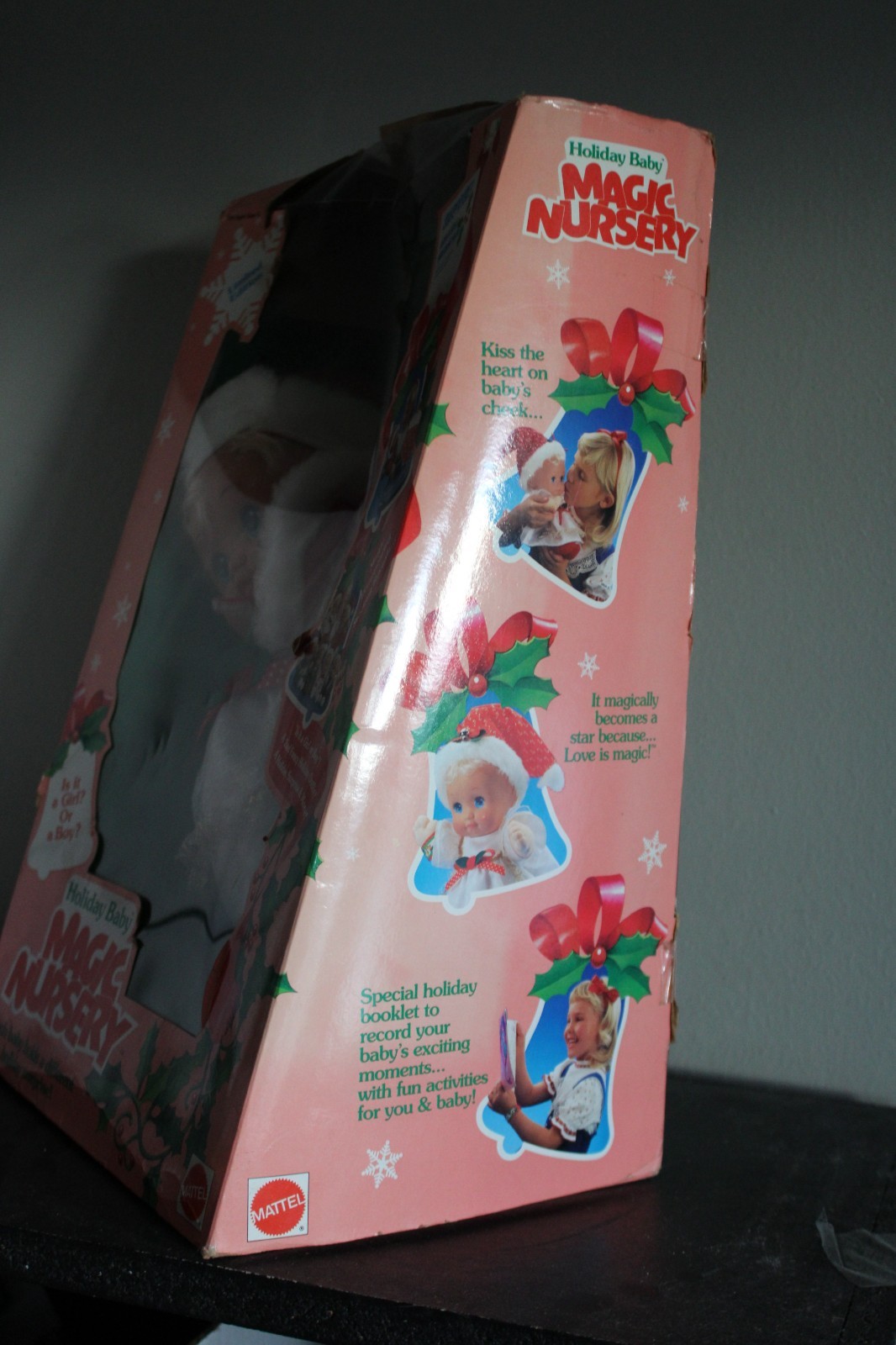 Vintage 1991 Holiday Baby Magic Nursery Doll In Box - Limited Edition