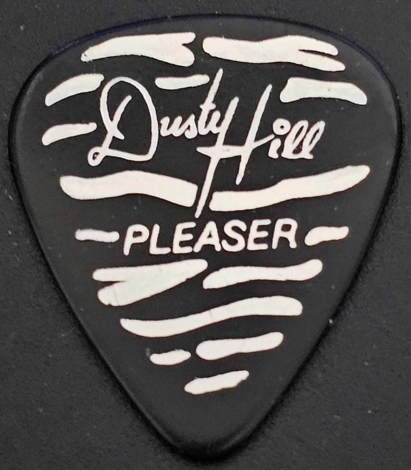 *RARE* ZZ Top Dusty Hill "Pleaser" black guitar pick eBay