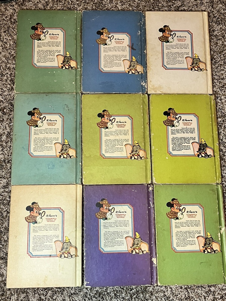1970's/1980's Walt Disney Vintage Hardcover Books Original