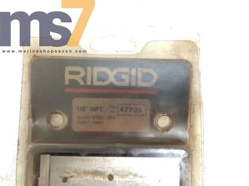 RIDGID 47735 ALLOY STEEL UNV RIDGHT HAND CHASER/ DIE SET 1/8" NPT #2 - Picture 2 of 3