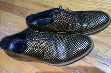 Jimmy Choo Dress Shoes Gold /Black Size 43 1/2