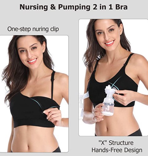 Lupantte Hands Free Pumping Bra, with Pads. sz 40. #2344 Retail $44.00 1/2 Price - Picture 3 of 7