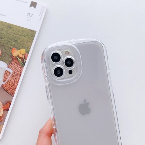 Cushion Case Cover Protective Cream For iPhone 15 14 12 13 Pro Max Silicone - Picture 3 of 11