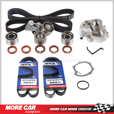 Timing Belt Kit Water Pump 2X Drive Belts for 98-99 Subaru Legacy Impreza 2.5L