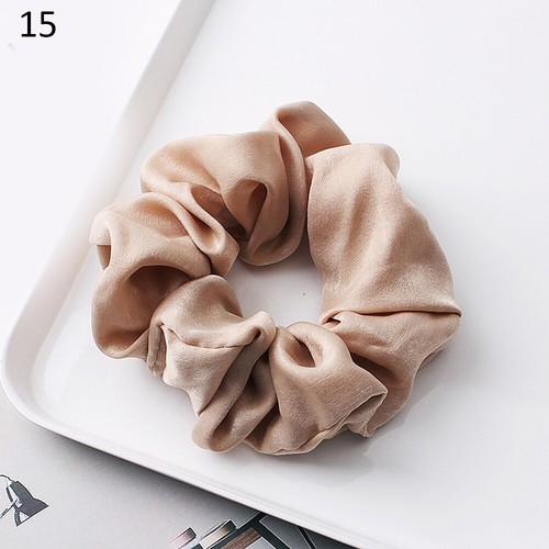 1Pcs Simple Solid Color Single Crystal Elastic Hair Bands Hair Ring Rubber Ba ❀ - Picture 39 of 53